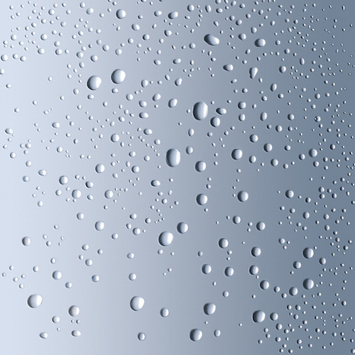 Kapky na ošetřeném povrchu
