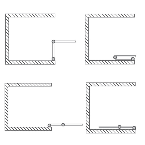 Nákres možností otevírání dveří TZN1