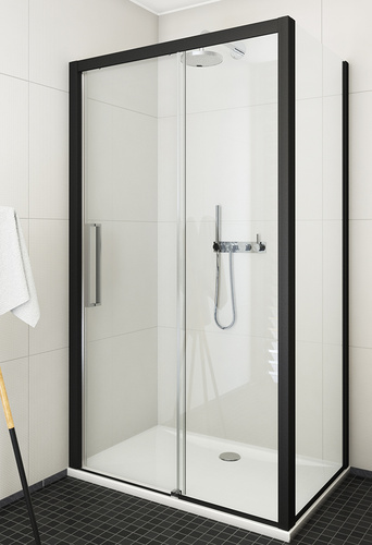 Sprchové dveře ECD2(L/P)+ECDBN v provedení Černý elox